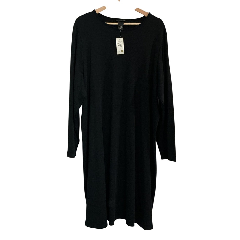 Lane Bryant Size 26/28 Black Dress Lagenlook Minimalist Comfort‎ NEW